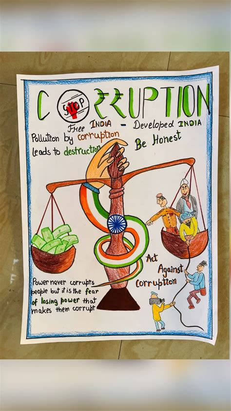 Vigilance Awareness Week Posters | Corruption Poster, Poster Drawing ...