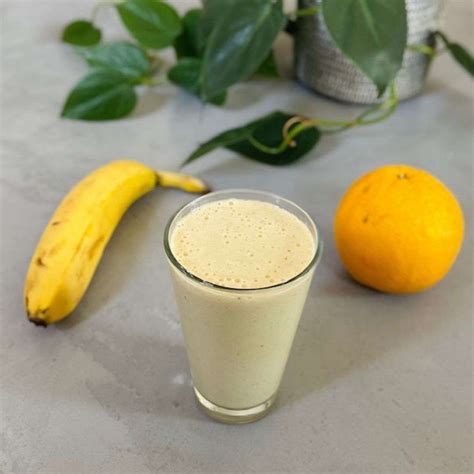 Banana Orange Smoothie for Weight Loss- Vegan, Creamy & High Protein