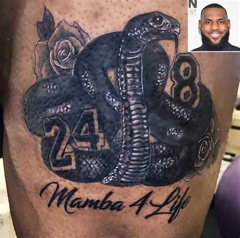 LeBron James Shares Close-Up of His Tattoo Tribute to Kobe Bryant