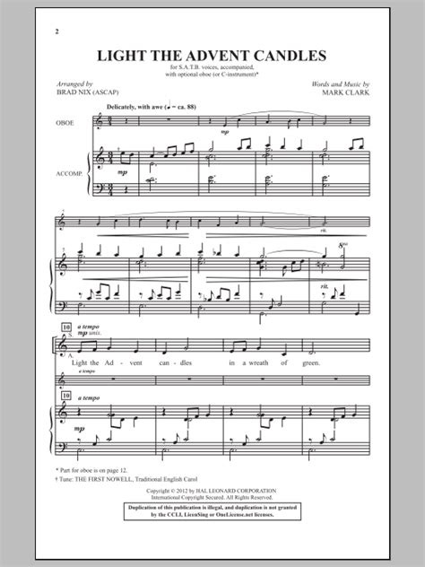 Light The Advent Candles | Sheet Music Direct