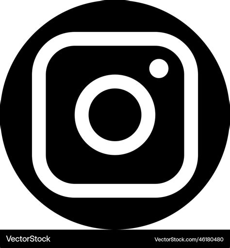 Instagram logo insta realistic social media icon Vector Image