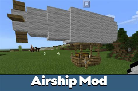 Download Airship for Minecraft PE mod: the art of aeronautics