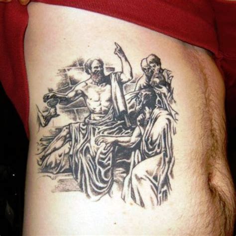 Socrates Tattoo 50 spectacular rib tattoos creativefan | Tatuagem, Tatoo