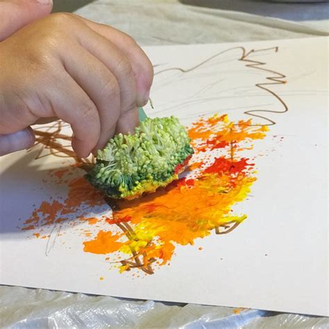 Easy Fall Tree Painting for Kids