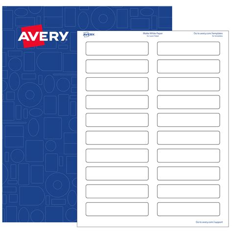 Avery Rectangle Labels, 0.75" x 3.5", White Matte, 2,000 Printable Labels - Walmart.com ...