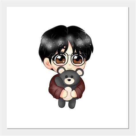 BTS Taehyung Winter Bear Chibi - Bts V Winter Bear - Posters and Art ...