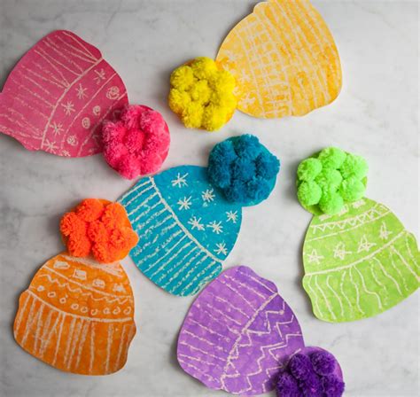 Winter Hats - Do-A-Dot Art | Winter crafts for kids, Winter hat craft, Arts and crafts for kids