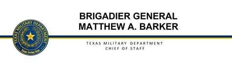 MATTHEW A. BARKER - Texas Military Department