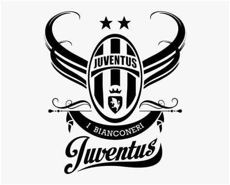 Juventus Logo Black And White, HD Png Download - kindpng