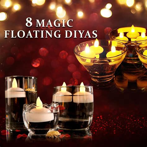 Buy Water Sensor Magic Floating Diya - Set of 8 Online at Best Price in India on Naaptol.com