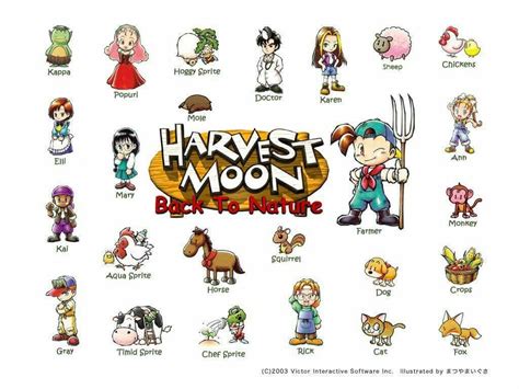 Harvest Moon: Back to Nature | Harvest moon game, Harvest moon fomt, Harvest moon btn