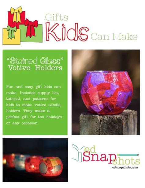 Colorful Votive Holders: DIY Christmas Gifts