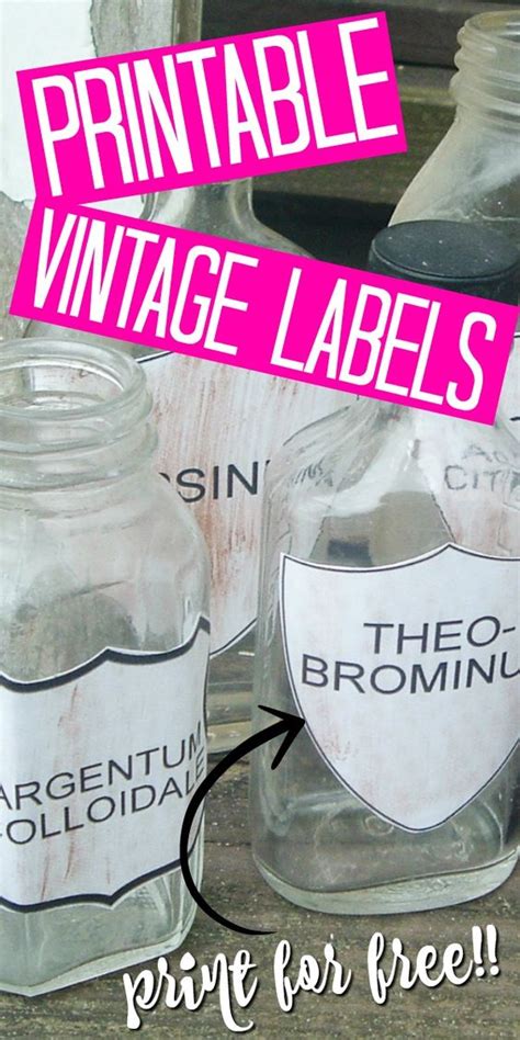 Free Printable Vintage Labels for Jars - Angie Holden The Country Chic ...