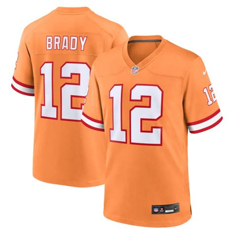 Tom Brady Tampa Bay Buccaneers 2023 Creamsicle Throwback Orange Jersey ...