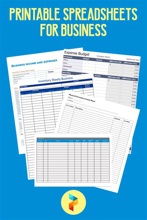 10 Best Free Printable Spreadsheets For Business PDF for Free at Printablee