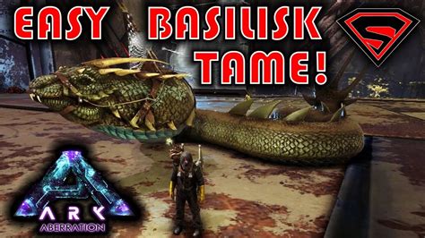 HOW TO TAME THE BASILISK + ALL BASILISK ABILITIES (ARK ABERRATION BASILISK TAMING GUIDE) - YouTube