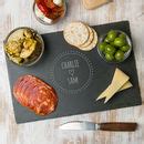 personalised couples slate cheese board by dust and things | notonthehighstreet.com