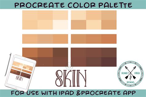 Skin Tones Procreate Color Palette (724072) | Procreate | Design Bundles