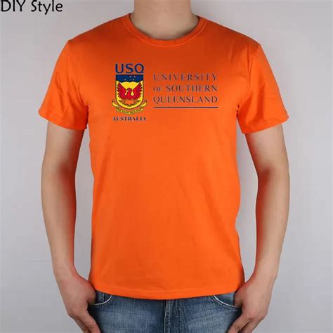 Australia UNIVERSITY OF SOUTHERN QUEENSLAND USQ T shirt cotton Lycra 7376 Fashion Brand t shirt ...