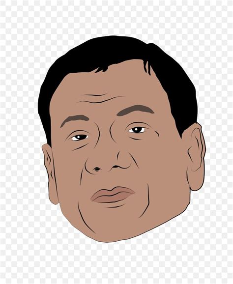 Rodrigo Duterte Cheek Cartoon Philippines Head, PNG, 791x1000px ...