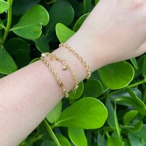 Sun Moon Bracelet 18K Gold Filled Layering Charm Bracelet - Etsy