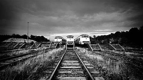 HD wallpaper: Dutch Railroad Tracks and Trains HD, railroad tracks, black and white | Wallpaper ...