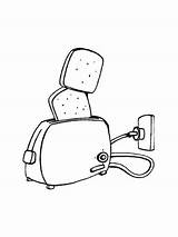 Toaster coloring Pages sketch template
