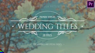 Download Elegant Wedding Titles - Premiere Pro | Mogrt - aedownload.com