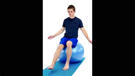 EXERCISE BALL - SINGLE LEG BALANCE -hep2go - YouTube