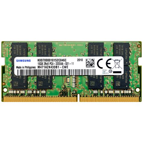 Samsung 16GB DDR4 3200 MHz PC4-25600 SODIMM Laptop Memory RAM ...