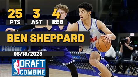 Ben Sheppard Belmont Bruins NBA Combine Scrimmage 2 Highlights | Team Hines vs Team Bradd - YouTube