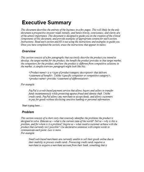 Executive Summary Marketing Plan - 9+ Examples, Format, Pdf