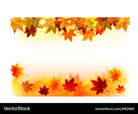 Fall background Royalty Free Vector Image - VectorStock