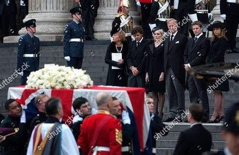 MEMBERS MARGARET THATCHER'S FAMILY LEFT DAUGHTER Editorial Stock Photo ...