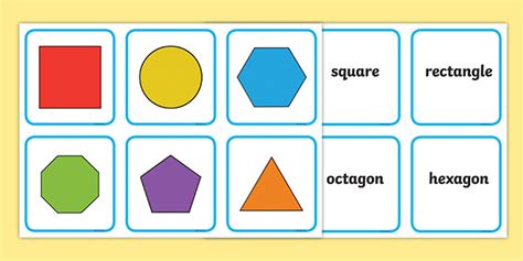 2D shape matching game | Easy to print | Twinkl