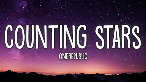 OneRepublic - Counting Stars (Lyrics) - YouTube