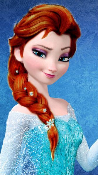 Frozen Photo: Elsa - Red/Brown Hair Color | Elsa frozen hair, Red brown hair, Red brown hair color