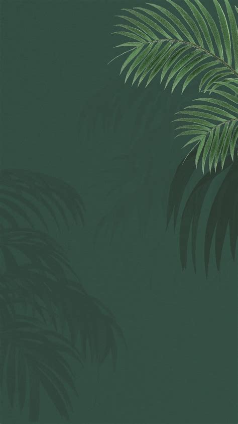 Green palm leaf mobile wallpaper, | Premium Photo - rawpixel