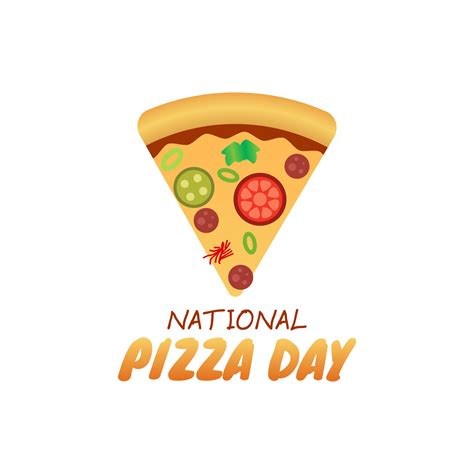 vector graphic of national pizza day good for national pizza day ...