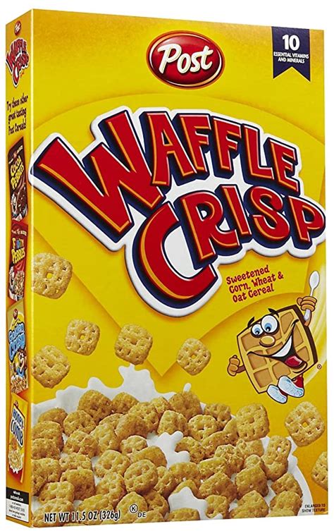 Post Waffle Crisp Sweetened Multi-Grain Cereal 326 g (Pack of 3): Amazon.co.uk: Grocery