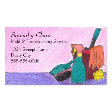 Housekeeping Business Cards | Zazzle