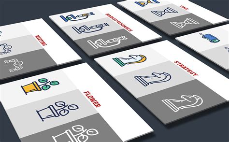 Smart Flat Presentation PowerPoint Iconset Template #75342