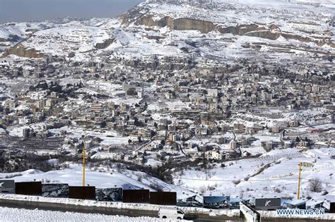 Snow-covered resort town Faraya in Lebanon - Xinhua | English.news.cn