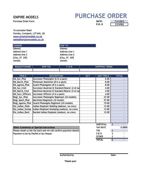 Product Order Form Template Free - SampleTemplatess - SampleTemplatess