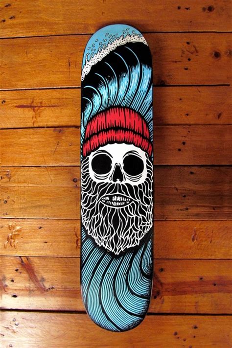 40 DIY Skateboard Deck Art Ideas To Look Extra Cool