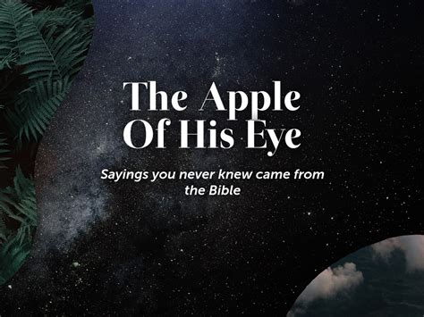 ‎The Apple Of His Eye - Faithlife Sermons