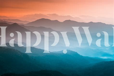 Mountains Color Mist Wallpaper | Happywall