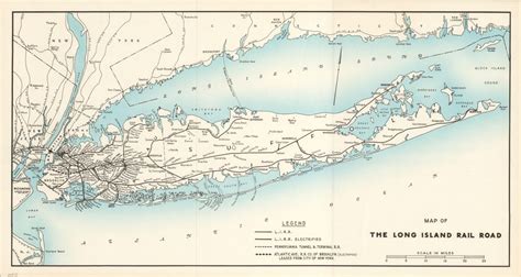 Map of the Long Island Rail Road | Curtis Wright Maps