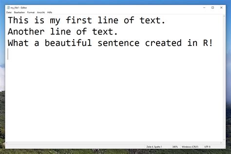 Write Lines of Text to TXT File in R (3 Examples) | Export Character String