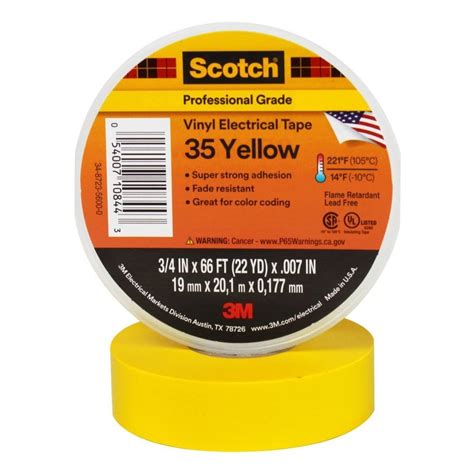 3M Scotch Yellow Vinyl Electrical Tape at Rs 300/piece | 3M Tape in Panchkula | ID: 25868008548